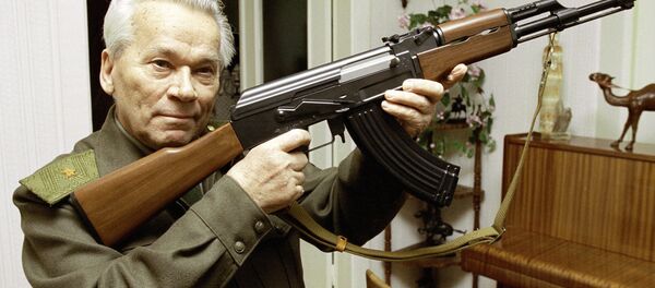 On November 10 the legendary AK-47 designer Mikhail Kalashnikov would celebrate his 95th birthday. On November 10 the legendary AK-47 designer Mikhail Kalashnikov would celebrate his 95th birthday. - Sputnik International