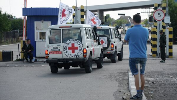 Cars of the International Red Cross. (File). - Sputnik International