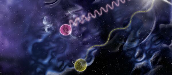 Physicists have successfully teleported the quantum state of a photon to a crystal. Physicists have successfully teleported the quantum state of a photon to a crystal. - Sputnik International