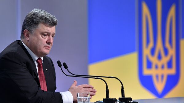 News conference with Ukrainian President Petro Poroshenko in Kiev - Sputnik International