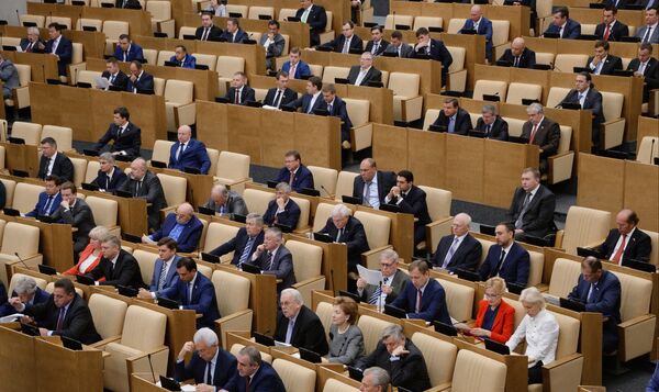 Russian State Duma's first meeting of new fall session - Sputnik International
