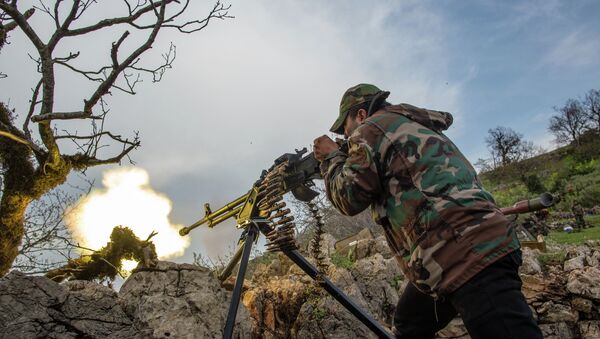 Syrian soldier shooting - Sputnik International