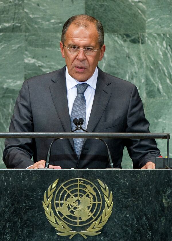 Sergey Lavrov addresses the 67th session of the United Nations General Assembly in New York - Sputnik International