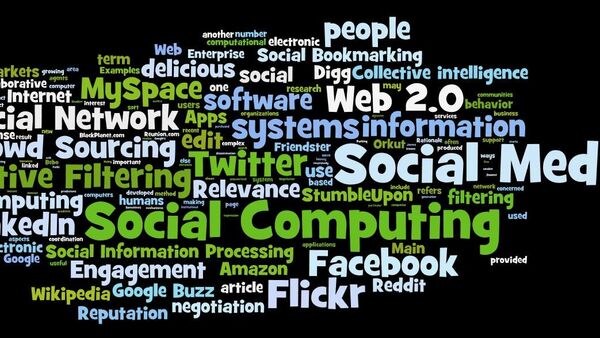 Another tag cloud from the wordle site around social computing, social media, social networks etc. - Sputnik International