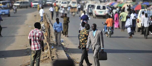 People walk on a street in Juba, southern Sudan, People walk on a street in Juba, southern Sudan, - Sputnik International