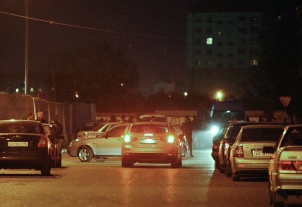 Security cordon around the area of ​​the suicide bombing in the center of Grozny. - Sputnik International