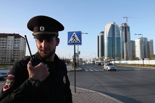 Grozny police officer. - Sputnik International