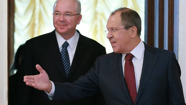 Russian Foreign Minister Sergei Lavrov and Rafael Ramirez - Sputnik International