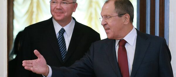 Russian Foreign Minister Sergei Lavrov and Rafael Ramirez - Sputnik International