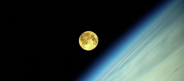 The Moon as seen from the International Space Station The Moon as seen from the International Space Station - Sputnik International