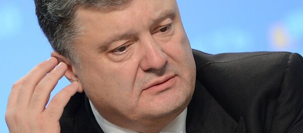 Пресс-конференция президента Украины Петра Порошенко - Sputnik International