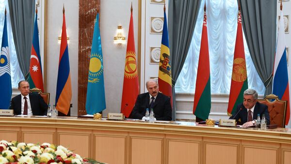 The summit in Minsk of the presidents of the countries of the Commonwealth of Independent States - Sputnik International