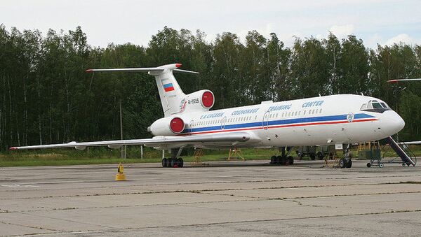 Tupolev Tu-154M-LK1 'RA-85655'  This aircraft has a combined ability as a Zero-Gravity trainer for the Russian Space Centre and as an Open-Skies aircraft. - Sputnik International