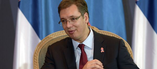 Serbia will never impose any sanctions on Russia, Prime Minister Aleksandar Vucic said Thursday. Serbia will never impose any sanctions on Russia, Prime Minister Aleksandar Vucic said Thursday. - Sputnik International