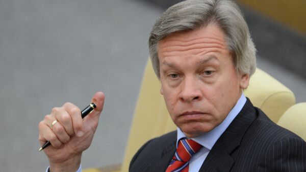 Kiev is afraid to disclose true reasons behind the Malaysia Airlines Boeing777 crash near Donetsk, Alexei Pushkov wrote in his Twitter. - Sputnik International
