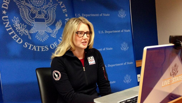 Marie Harf, a spokesperson for the US Department of State says that the United States can’t confirm the reports about the use of cluster bombs in Donetsk by the Ukrainian army, and calls on all parties to protect civilians. - Sputnik International