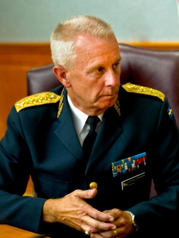 Commander of the Swedish Armed Forces Sverker Goranson - Sputnik International