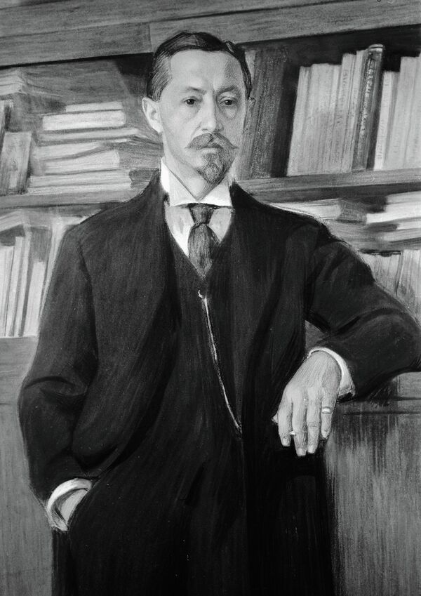 Reproduction of  V. Rosinsky's portrait of the writer Ivan Bunin - Sputnik International