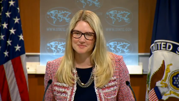 US State Department spokesperson Marie Harf says that Washington thinks the weapons airdrop mission in Syria was necessary to protect the besieged city of Kobani and thus successful, even though part of US’ arms ended up in the hands of Islamic State (IS) militants. - Sputnik International