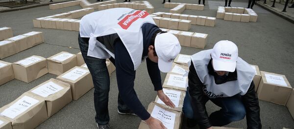 Batkivshchyna Party presents 3 million signatures in support of referendum on Ukraine's accession to NATO Batkivshchyna Party presents 3 million signatures in support of referendum on Ukraine's accession to NATO - Sputnik International