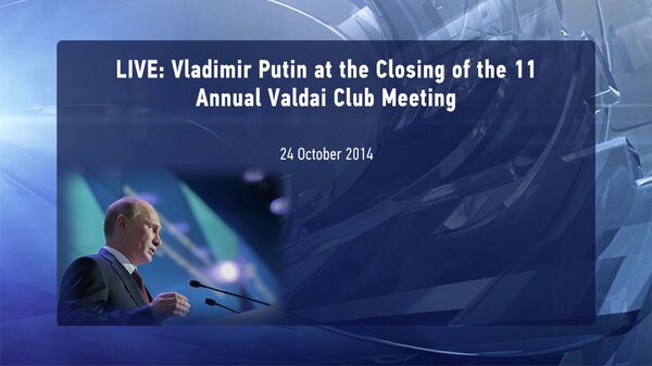LIVE: Vladimir Putin at the Closing of the 11 Annual Valdai Club Meeting - Sputnik International