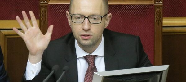 Ukrainian Prime Minister Arseniy Yatsenyuk Ukrainian Prime Minister Arseniy Yatsenyuk - Sputnik International